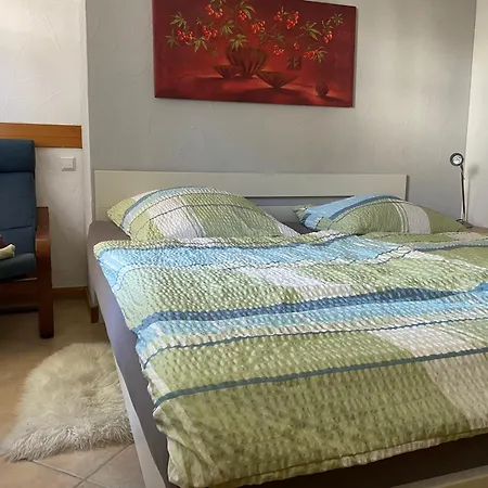 Privatunterkunft Ferienzimmer Oelhaf In Grau Self Check-in Mit Key Tresore *